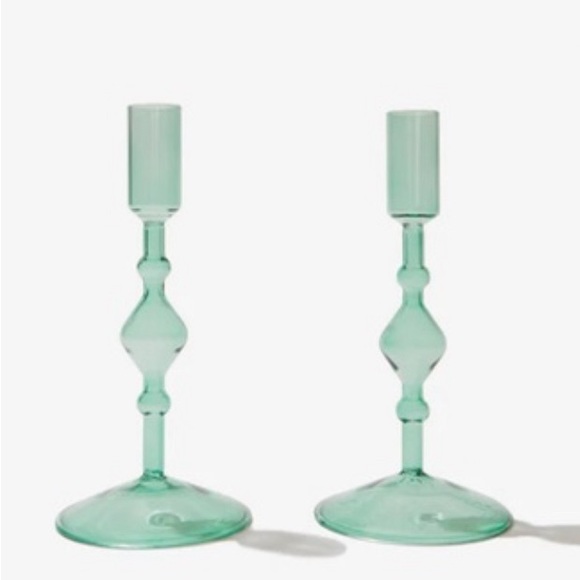 Other - NWT Poketo Glass Candlesticks